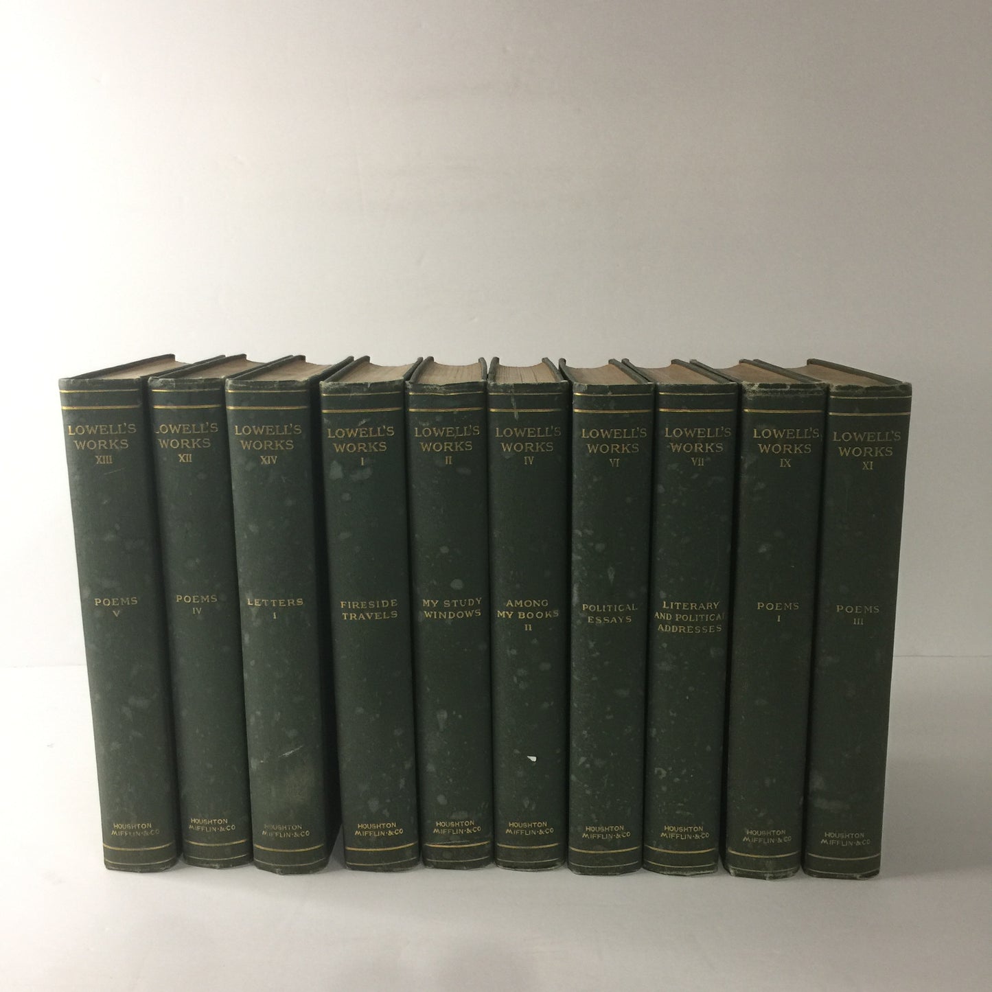 Lowell’s Works - James Lowell - 10 Volumes - 1904