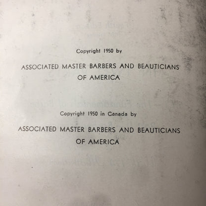 Standardized Textbook of Barbering - Author Unknown  - 4th Edition - 1950