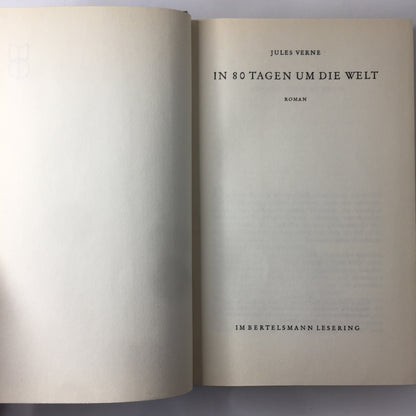 In 80 Jagen um die Welt - Jules Verne - Dust Jacket - 1959