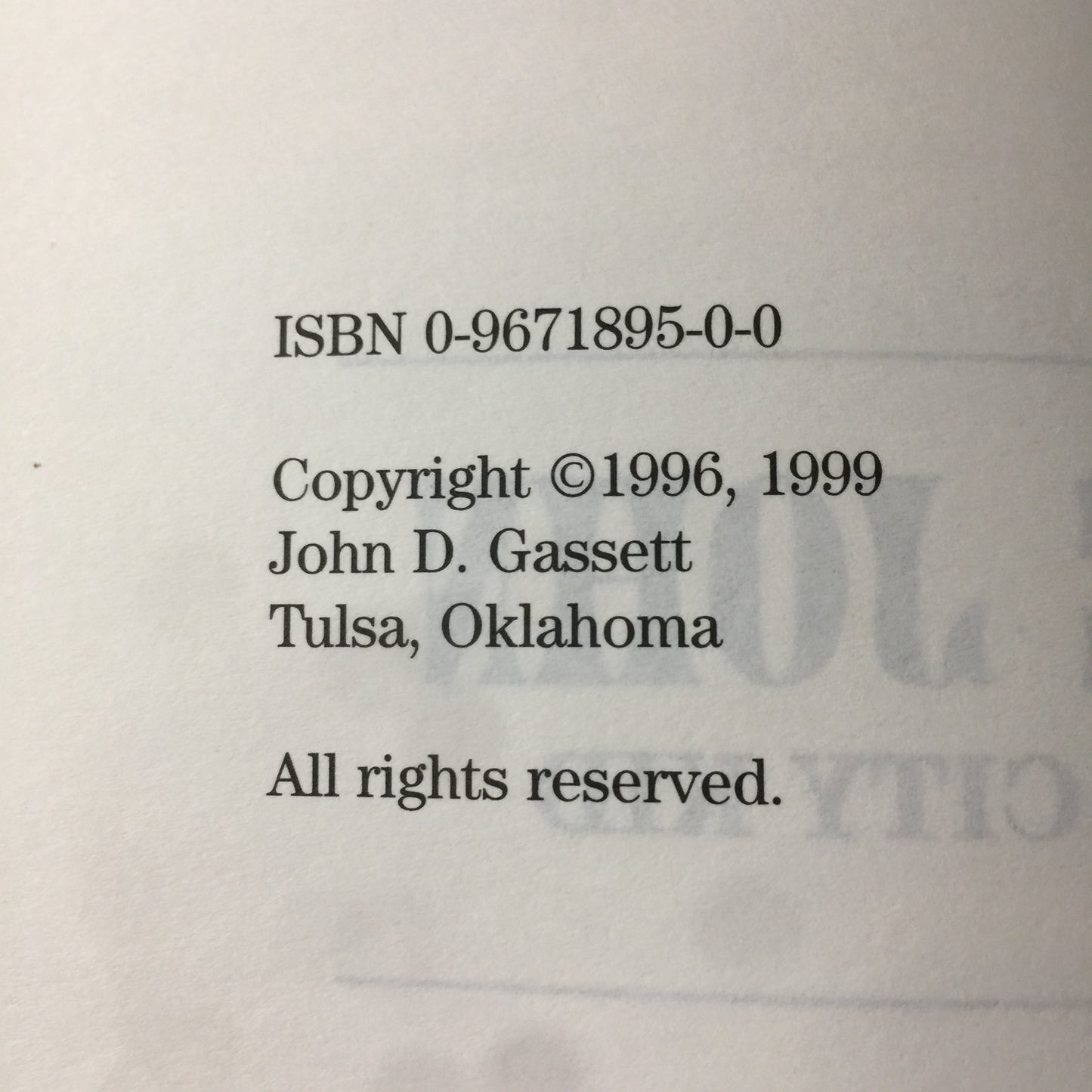 Little John - John D. Gassett - Inscribed - 1999