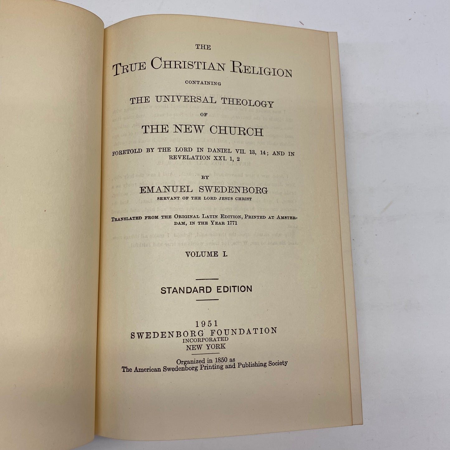 The True Christian Religion - Emanuel Swedenborg - 2 Volumes - 1963