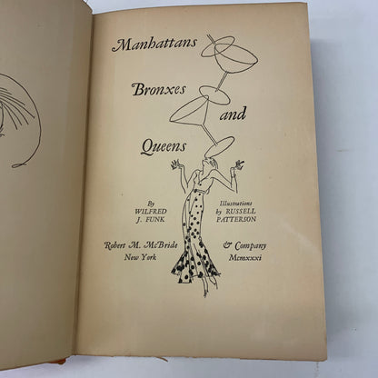 Manhattans, Bronxes, and Queens - Wilfred J. Funk - 1st Edition - 1931