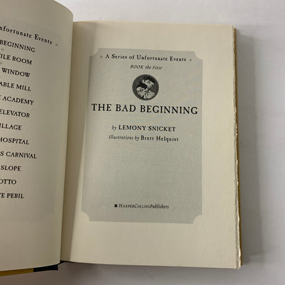 The Bad Beginning - Lemony Snicket - Signed - 2017