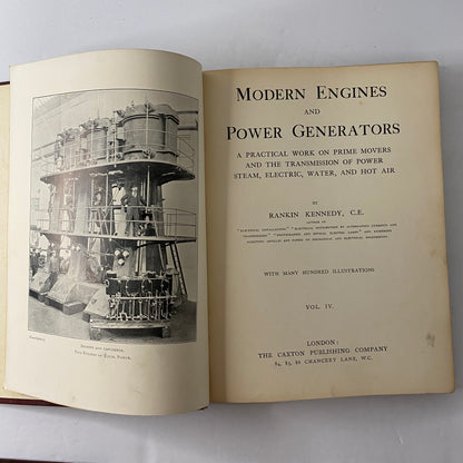 Modern Engines and Power Generators - Rankin Kennedy - Vols. 2 and 4 - 1986