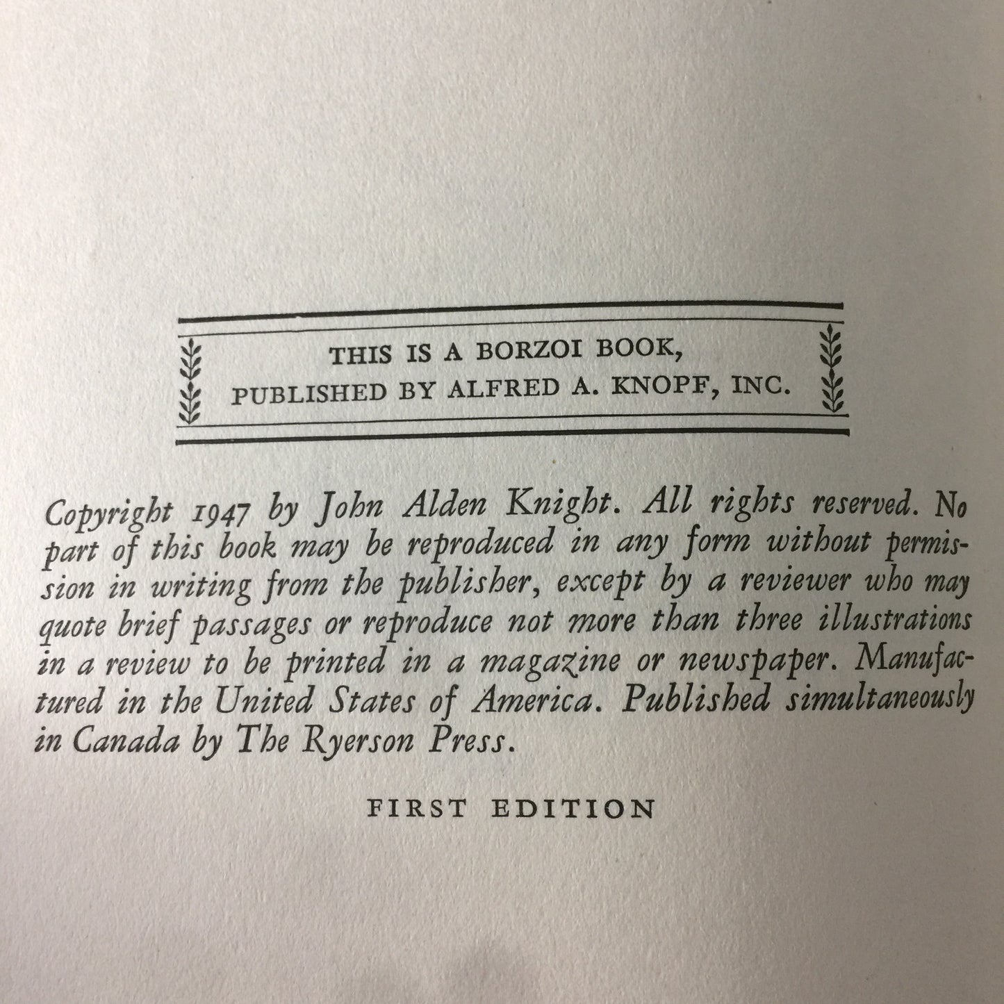 Ruffed Grouse - J. A. Knight - 1st Edition - 1947