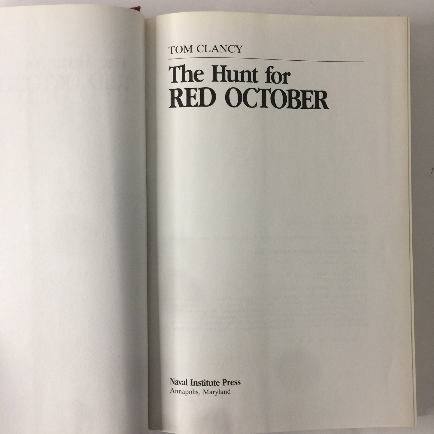 The Hunt for Red October - Tom Clancy - 1984