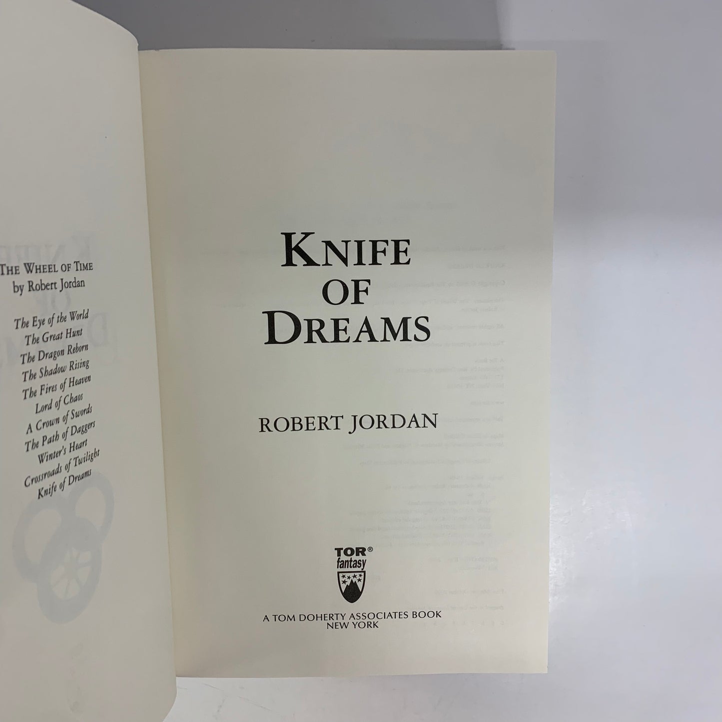 Knife of Dreams - Robert Jordan - 1st Edition - 2005