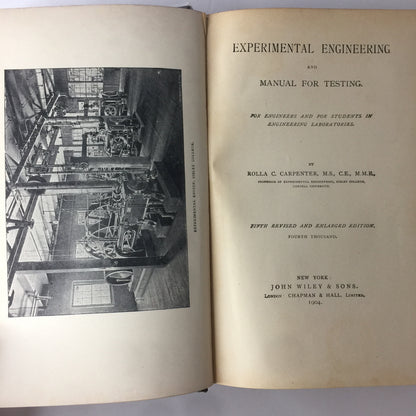 Experimental Engineering - Rolla Carpenter - 1904