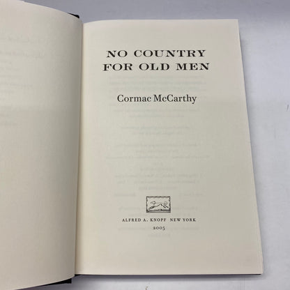 No Country for Old Men - Cormac McCarthy - 1st Edition - 2005