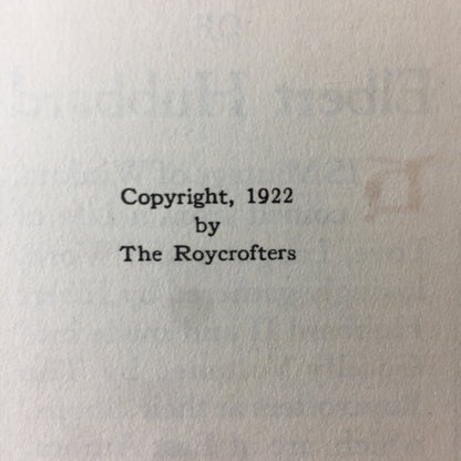 Select Writings of Elbert Hubbard - Elbert Hubbard - 14 Vol. Set - Roycrofters - 1922