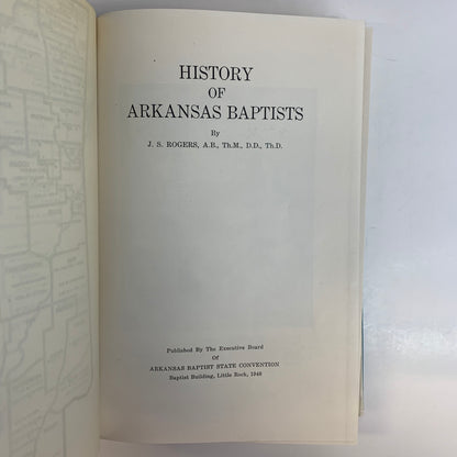 History of Arkansas Baptists - J. S. Rogers - 1948