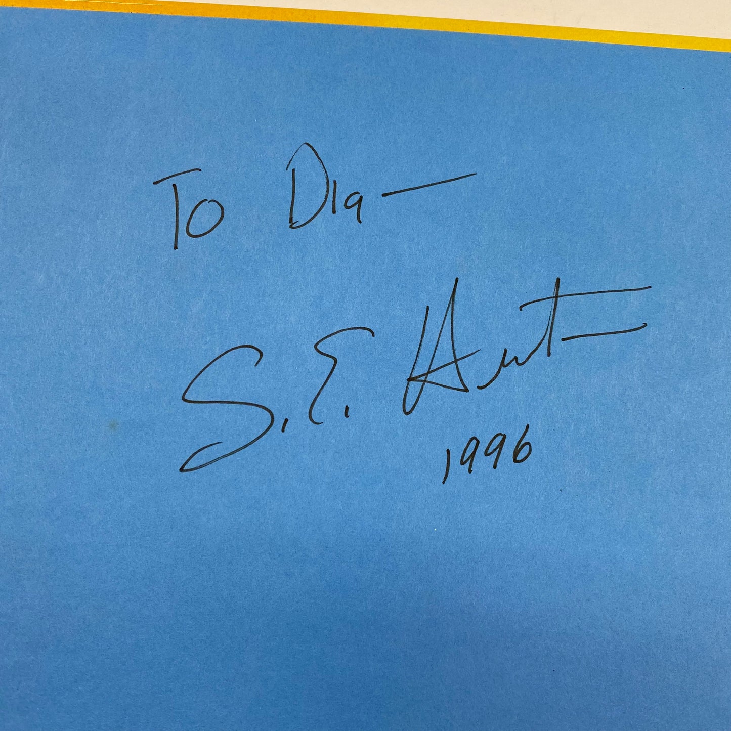 Big David, Little David - S. E. Hinton - Signed - 1995