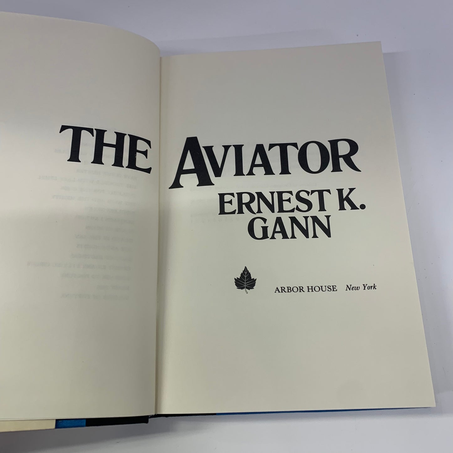 The Aviator - Ernest K. Gann - 1st Edition - 1981