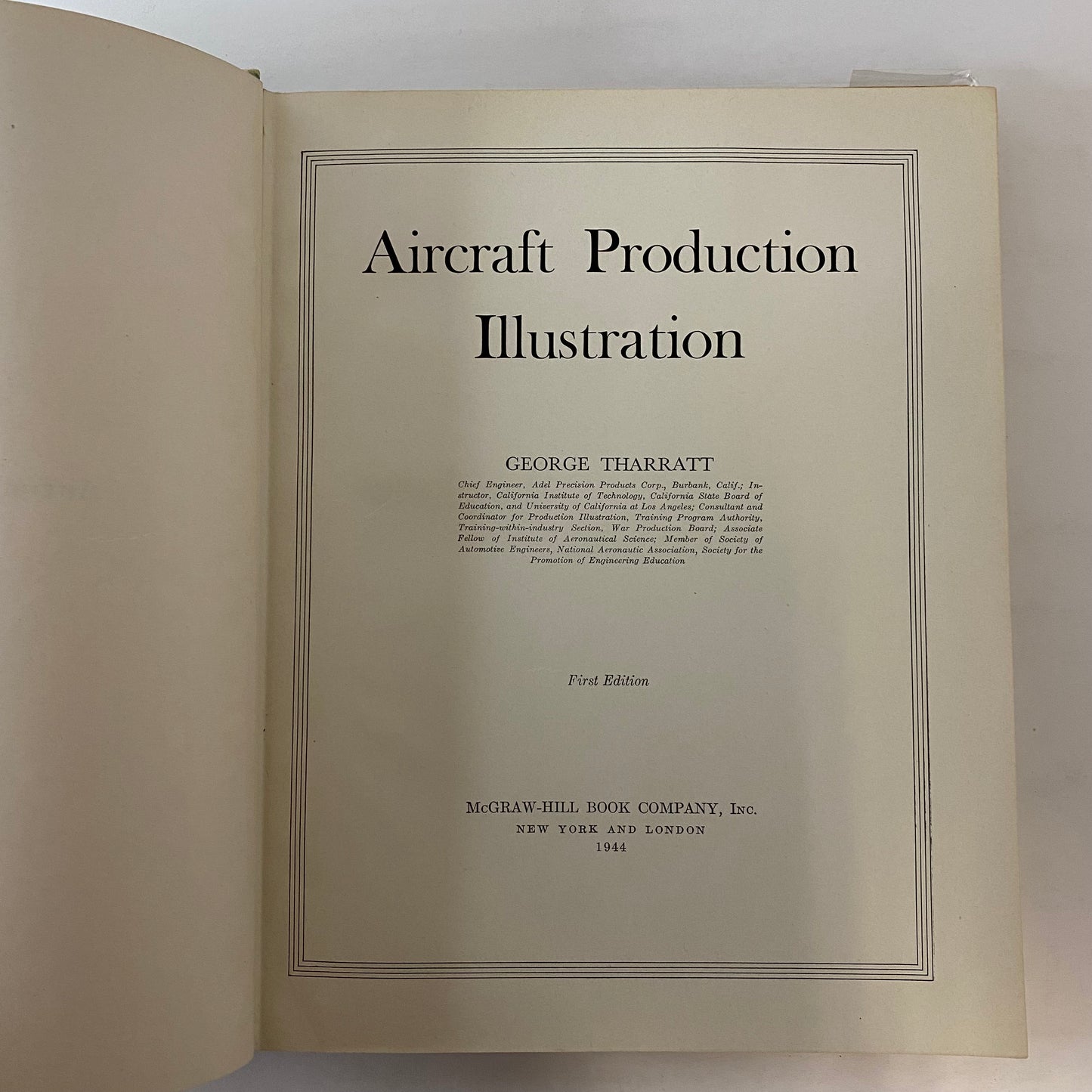 Aircraft Production Illustration - George Tharratt - 1st Edition - 1944