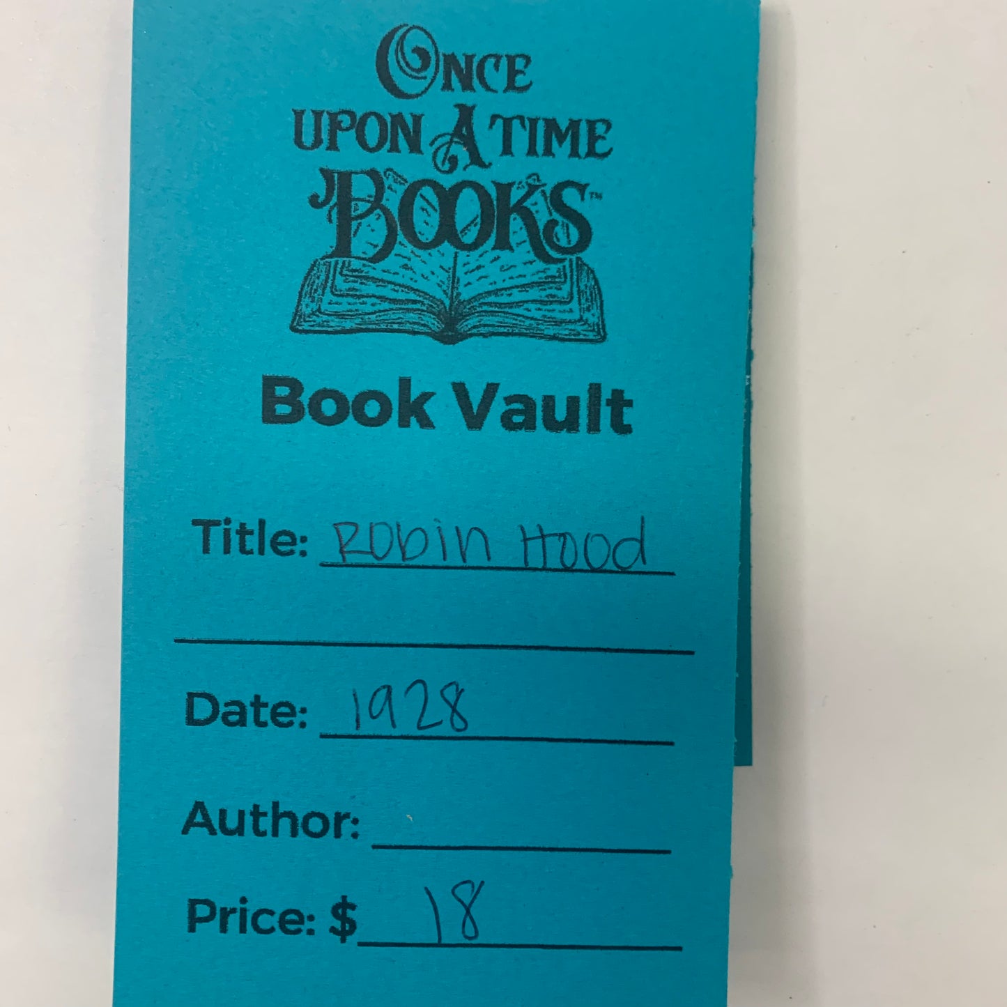 Robin Hood - Author Unknown - 1928