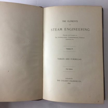 The Elements of Steam Engineering - Various - First Edition - 1897